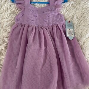 Cat & Jack Light Purple Ruffle Strap Tulle Dress